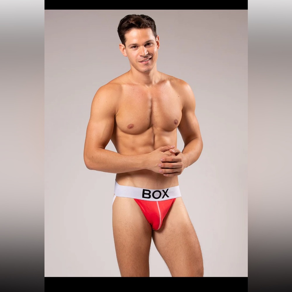 Box menswear red jockstrap - Picture 3 of 4